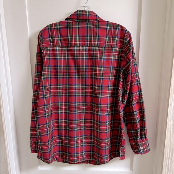 Royal Stewart Plaid Wrinkle Free Blouse  14P - Picture 3 of 10